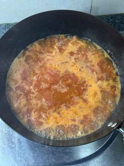 トマト、エノキ茸、牛肉の作り方：6