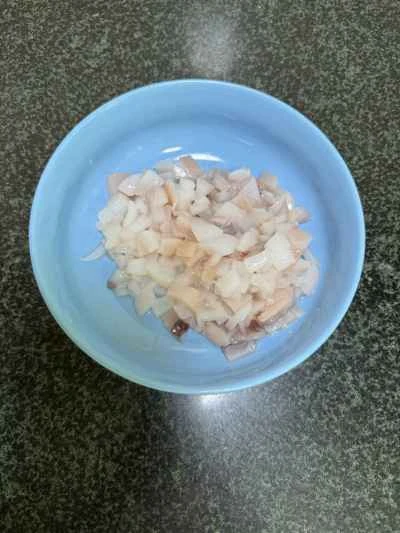 海藻とイカのケーキの作り方：3