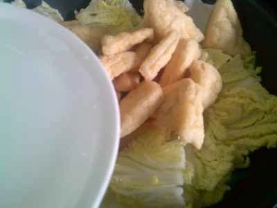 三角形の油で煮込んだベビーチンゲン菜の作り方：3