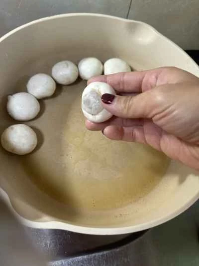 きのこ入りエビ団子の作り方：4