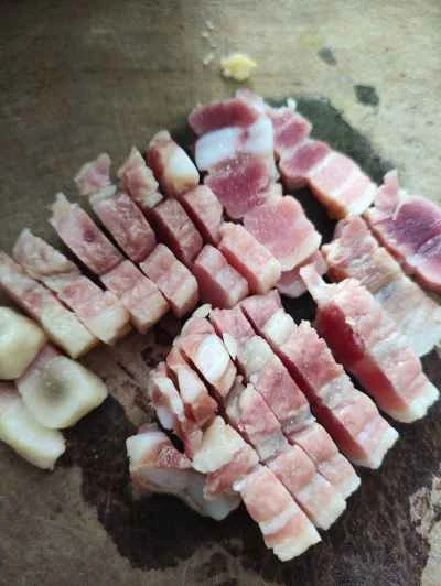 塩漬け豚肉とインゲンの炒め物の作り方：3