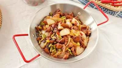 鶏肉の角切り炒めの作り方：7