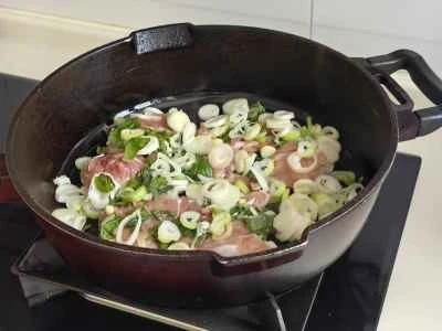 バジルとネギの鶏もも肉レシピ 手順：4