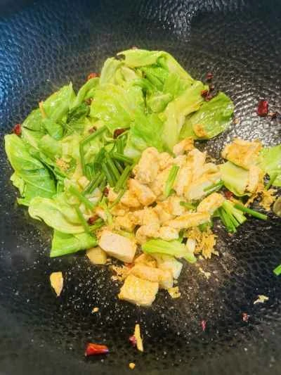 揚げ豆腐とキャベツ炒めの作り方：5