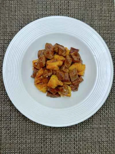 パイナップルビーフキューブの作り方：10