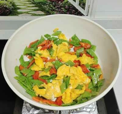 野菜入りスクランブルエッグの作り方：7