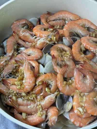 アサリと焼きエビの作り方：11