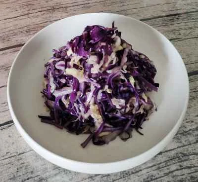 二色キャベツ炒めのレシピ