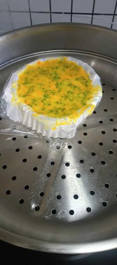 ブロッコリーとエビのケーキのレシピ手順：6