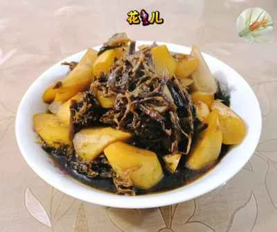 夜咲きカラシナの煮込みレシピ