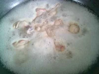 水煮タケノコと揚げグルテン入り鶏手羽先の煮込みの作り方：8