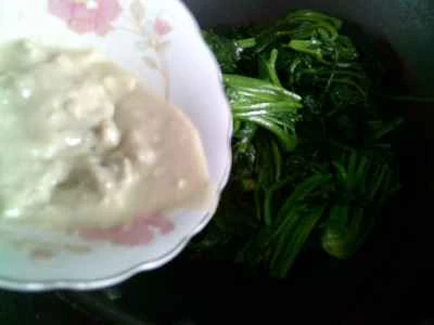 ほうれん草と白豆腐の発酵料理の作り方：12