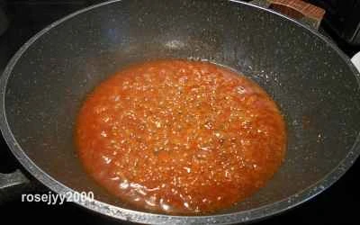 トマトソースの甘酢豆腐の作り方：10