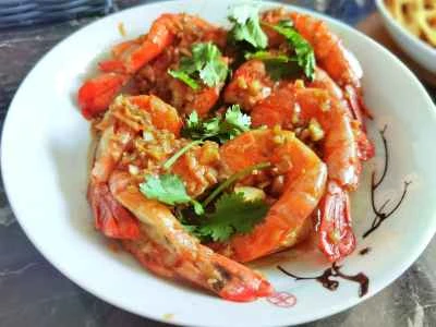 ニンニク風味のブラックタイガーエビの作り方：13