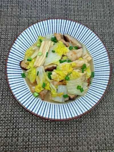 乾燥豆腐とキャベツの煮込みのレシピ