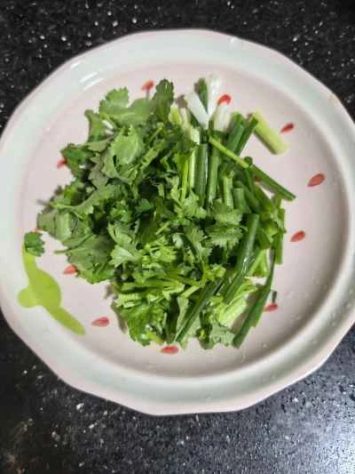 酸辣豚キドニー。作り方：6ステップ