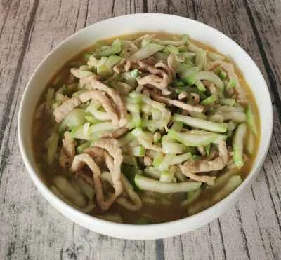 細切り豚肉とヘチマの炒め物の作り方:4