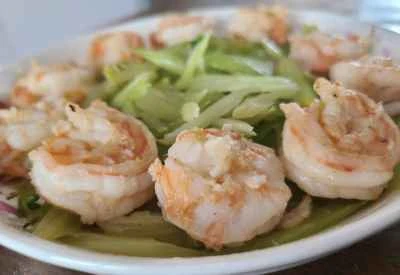 セロリとエビの炒め物の作り方：8