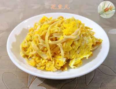 千切り大根と卵の炒め物のレシピ