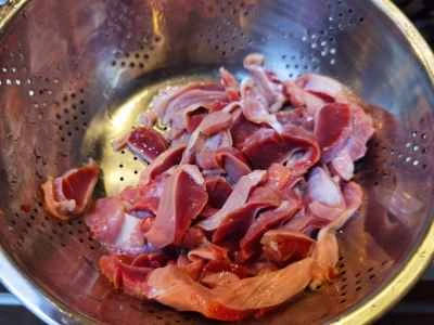 ピリ辛酸っぱい唐辛子の鶏砂肝炒めの作り方：3