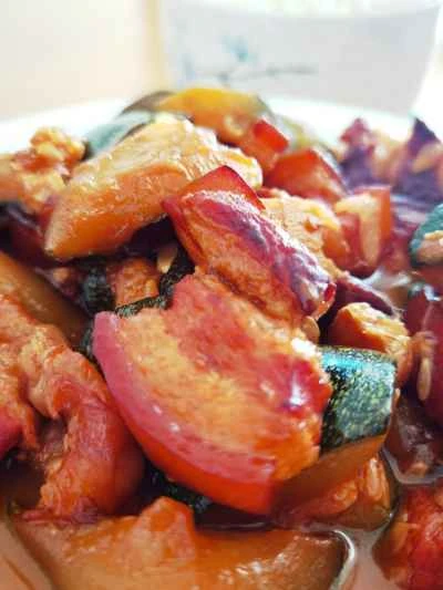 ベビーカボチャ入り豚バラ肉の煮込みレシピ