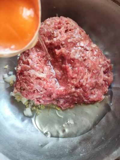 蒸しビーフパティのレシピ手順：4