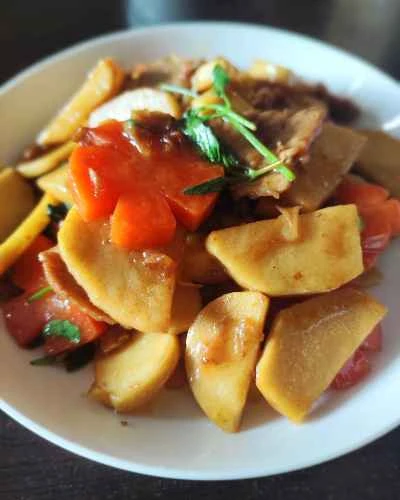 豚肉と冬筍の炒め物