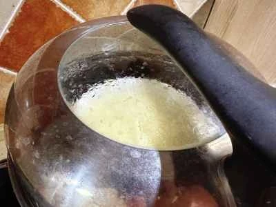 卵入り蒸しアワビの作り方：2