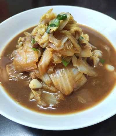 手でちぎった白菜の煮込みのレシピ