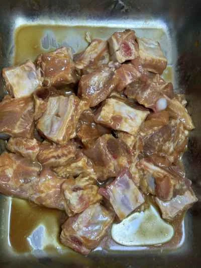 パイナップル入り酢豚スペアリブのレシピ手順：3