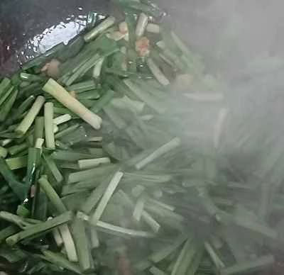 チャイブ入り卵炒めの作り方：5