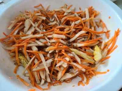 エルサレムアーティチョークとニンジンのサラダの作り方：6