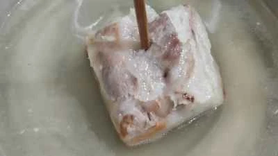 豚バラ肉のピクルスとカラシナの煮込みの作り方：7