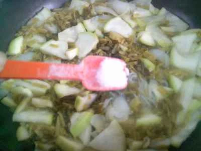 こんにゃくの漬物とひょうたんの煮物を作る手順：10