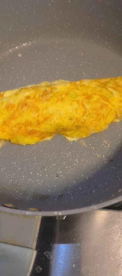 エビと卵のパンケーキを作る手順：4