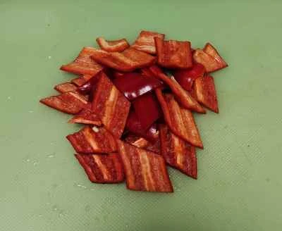 赤唐辛子とブロッコリーのサラダの作り方：3