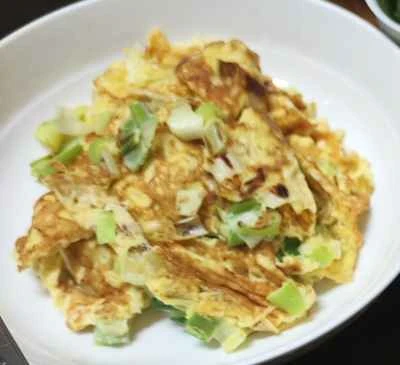 ネギ入り目玉焼きの作り方：7