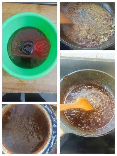 黒豆ソースの蒸し鶏足：ステップ3