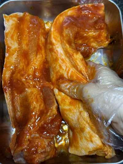 オルレアン風ハニーグレーズポークベリーの作り方：5