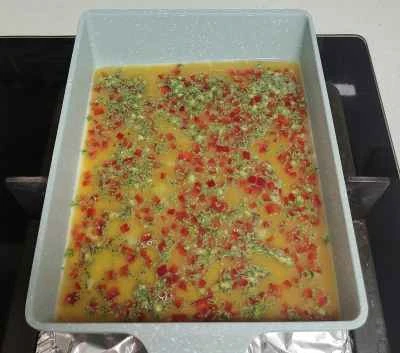 野菜オムレツの作り方：3