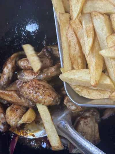 ドライポットチキンウィングとエビの作り方：17