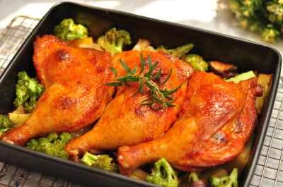 クリスピーローストチキンレッグのレシピ