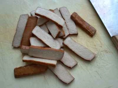 乾燥豆腐とヘチマの炒め物の作り方：4