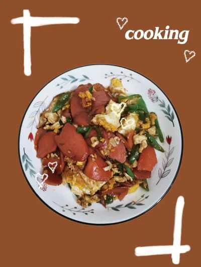 ピーマンとハムと卵の炒め物のレシピ