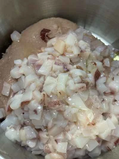 海苔とイカのパテの作り方：5