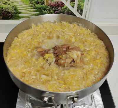 豚足の煮込みとキャベツの漬物、春雨の作り方：4