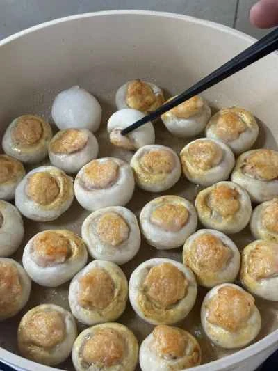 きのこ入りエビ団子の作り方：6