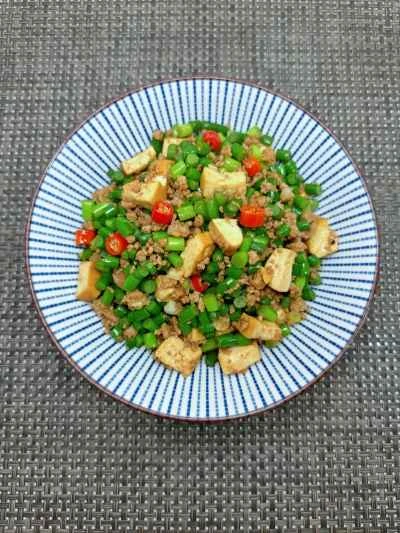 ニンニクの芽、乾燥豆腐、ひき肉の炒め物の作り方：16