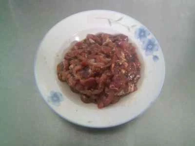 厚切りピーマンと豚肉の豆腐皮炒めの作り方：7