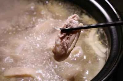 アワビとココナッツチキンのレシピ